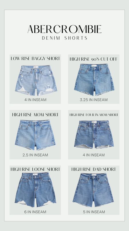 Breakdown of Abercrombie denim shorts!

Summer | spring fashion | trending | jeans 

#LTKSeasonal #LTKsalealert #LTKfindsunder100
