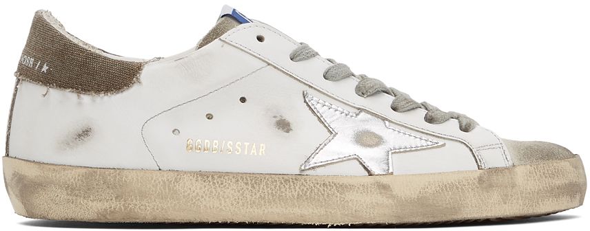 White & Grey Superstar Sneakers | SSENSE