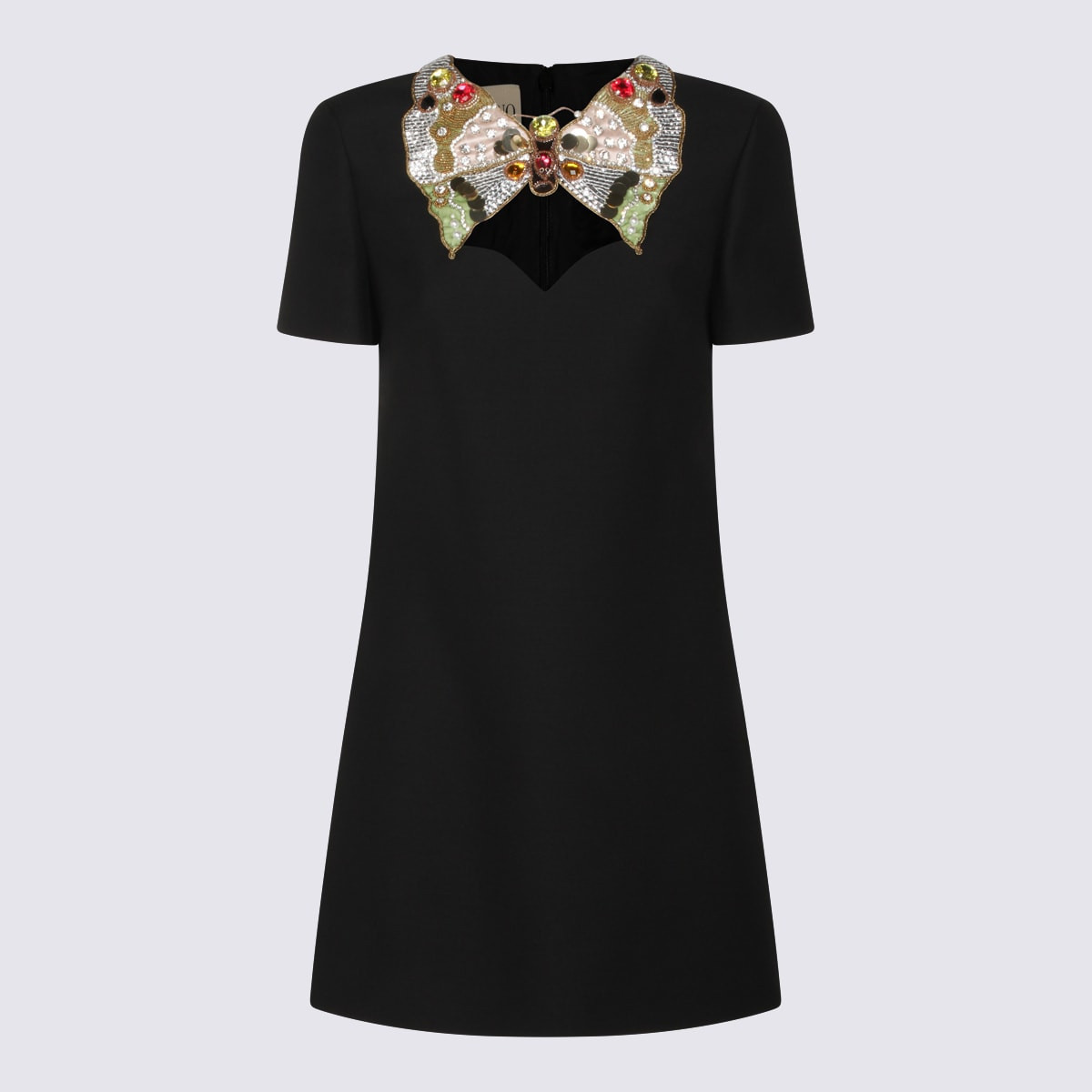Valentino Black Wool Blend Dress | Italist.com US