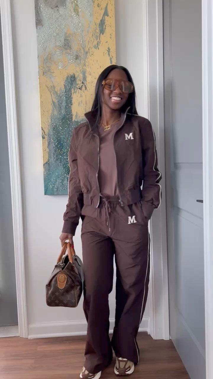 cute chill casual and chic brown active set
fall winter vibes
perfect for the day in the life airport or running errands. One of my favorites of the season. 

 #LTKootd #LTKSeasonal #LTKFindsUnder50