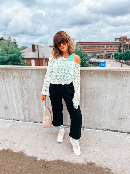 Styled these linen pants from @lookbookstore. A staple for your Spring and Summer wardrobe! From the beach to date night I will be wearing these non stop!! 🌊🌴💚☀️🫶🏼🕶️

Sweater/ m sized up 1 for length 
Tank/ m sized up 1
Pants/ s tts 
Sneakers/ 8 tts 

Amazon
Amazon fashion
Found it on Amazon 
Amazon style 
Style inspo
Fashion inspo
Style idea
Spring style
Spring outfit 
Outfit ideas 
Summer outfit 
Beach outfit inspo
Beach vacation

#LTKFindsUnder50 #LTKStyleTip #LTKTravel