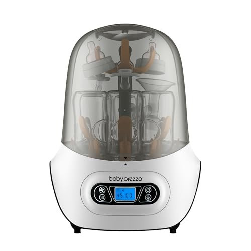 Baby Brezza Baby Bottle Sterilizer and Dryer Machine – Electric Steam Sterilization - Universal Fit - Pacifiers, Glass, Plastic, and Newborn Feeding Bottles | Amazon (US)