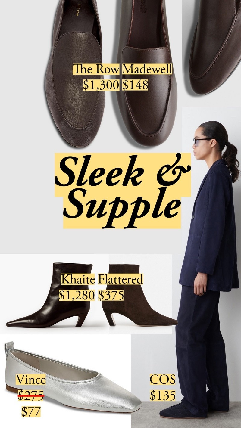 Glove-soft leathers, rich suedes in shapes that cradle the foot – they add a bit of refined sensuality to wide jeans without even trying.

#LTKootd