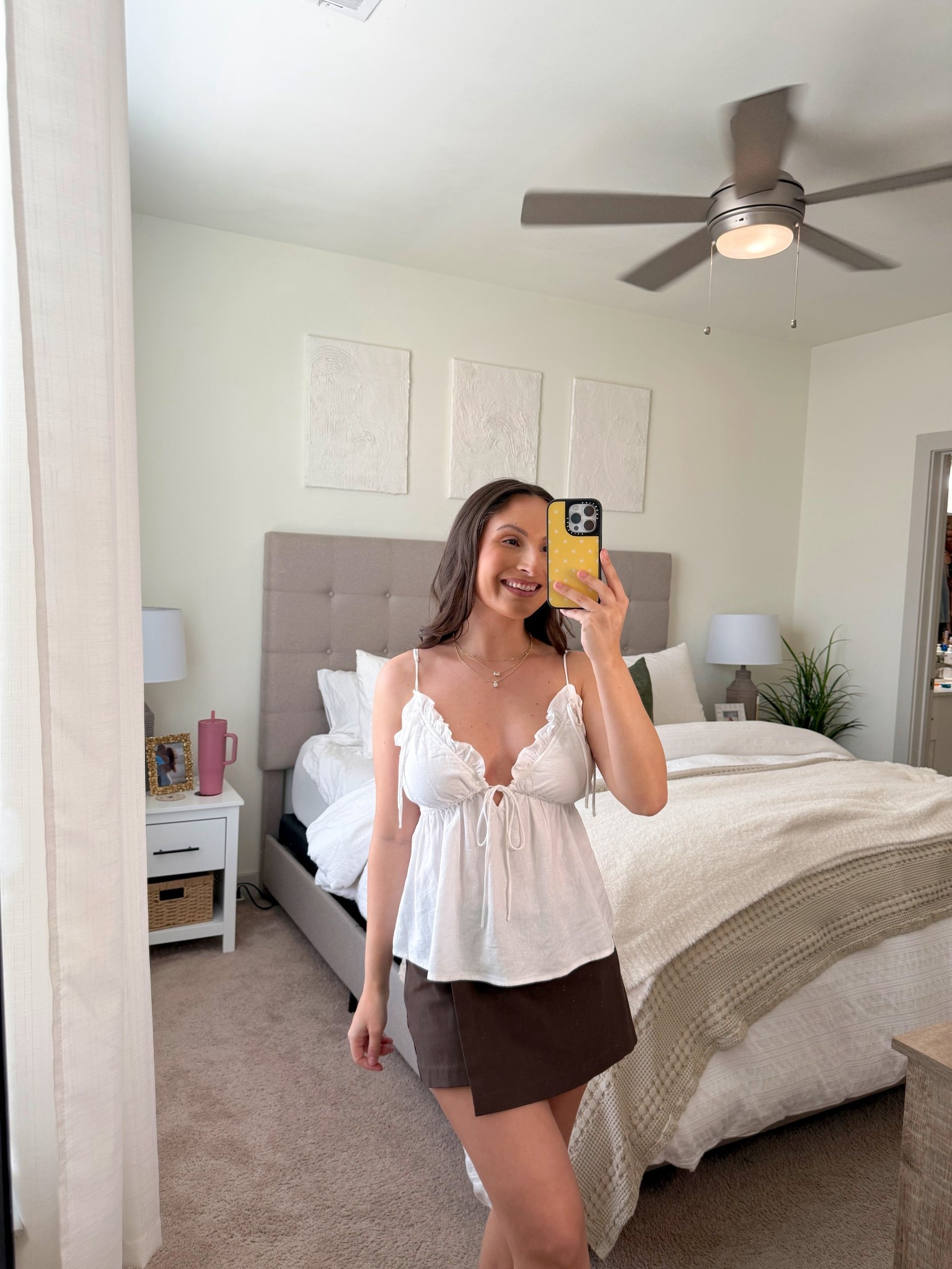 Target skort on sale for $17 & wearing XS (mid rise)

#LTKPetite #LTKdayinmylife #LTKgrwm