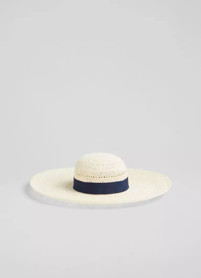 Saffron Cream Raffia Floppy Sun Hat | L.K. Bennett (UK)