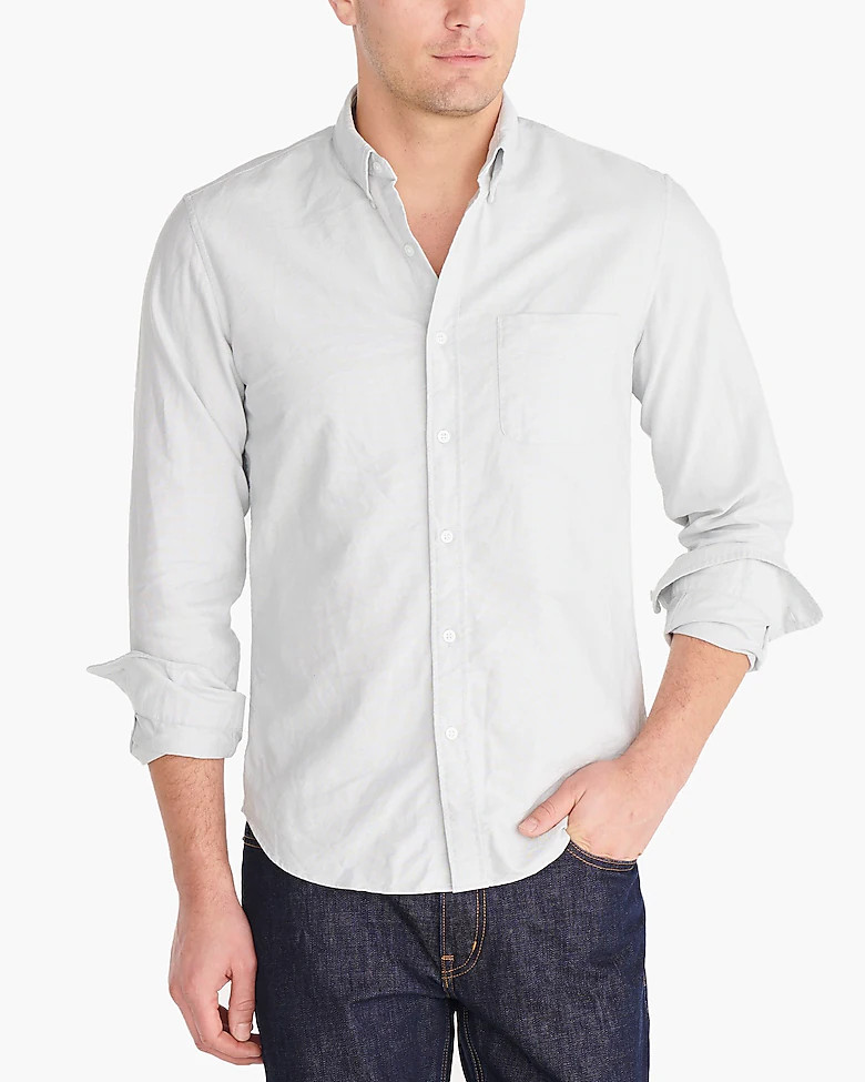 Untucked slim flex oxford shirt | J.Crew Factory