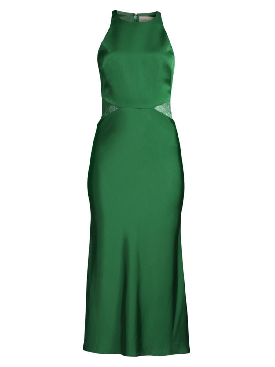 Drew Satin Midi-Dress | Saks Fifth Avenue