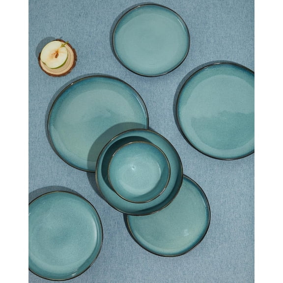 The Pioneer Woman Colette 12-Piece Stoneware Dinnerware Set, Cream | Walmart (US)