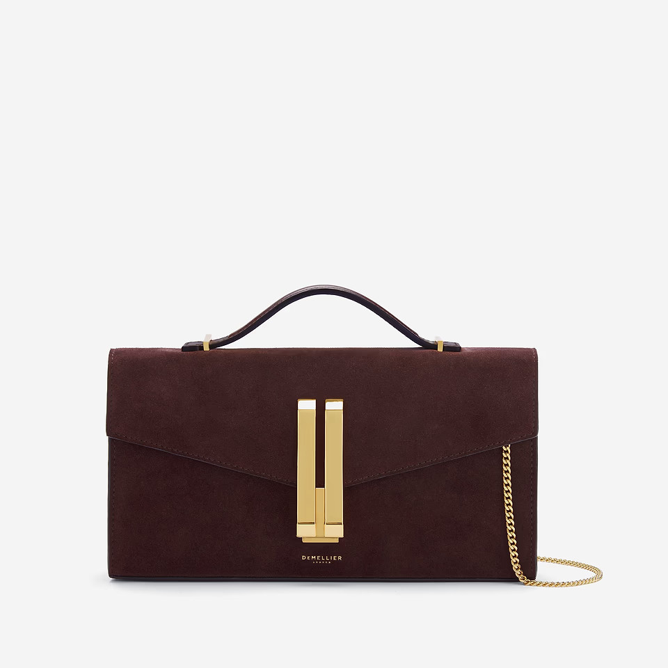 The Vancouver Clutch | Burgundy Suede & Burgundy Smooth | DeMellier | DeMellier