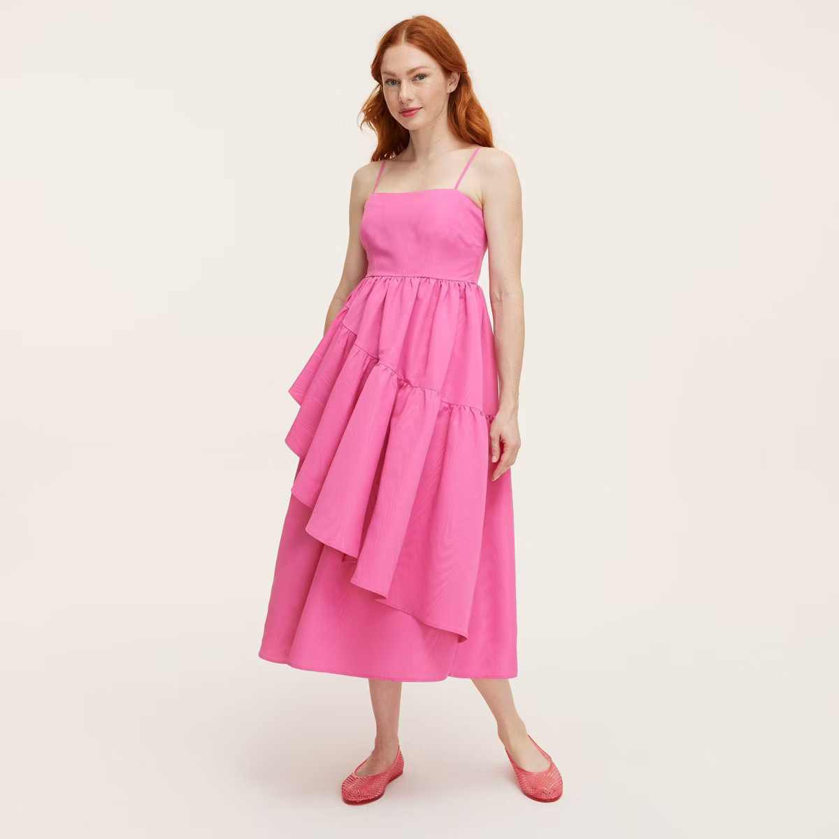 Women's Tiered Ruffle Midi Tank Dress - kate spade new york x Target Pink | Target