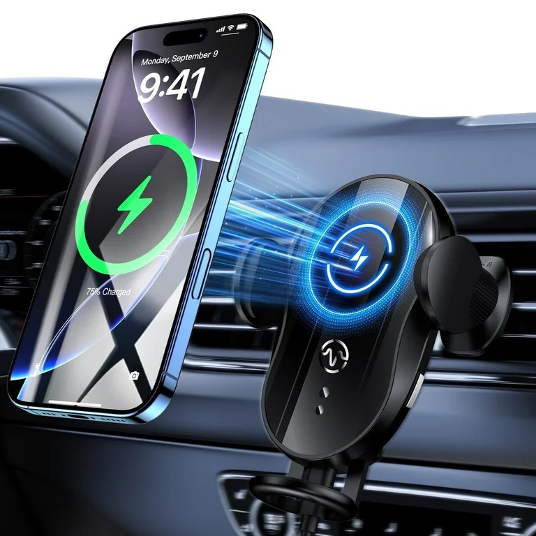 VEAT00L Wireless Car Charger,15W Qi Fast Charging Auto-Clamping Car Charger Phone Mount Air Vent ... | Walmart (US)