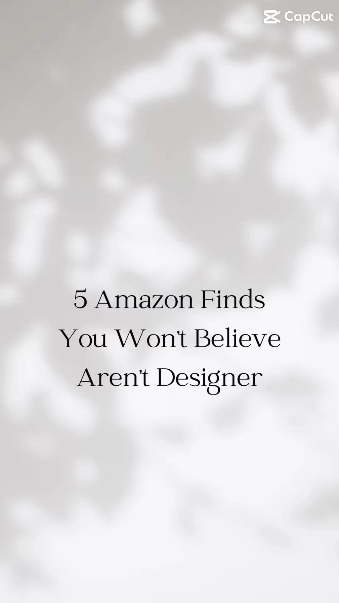 Amazon Finds 
Luxe Amazon finds 
Not designer 