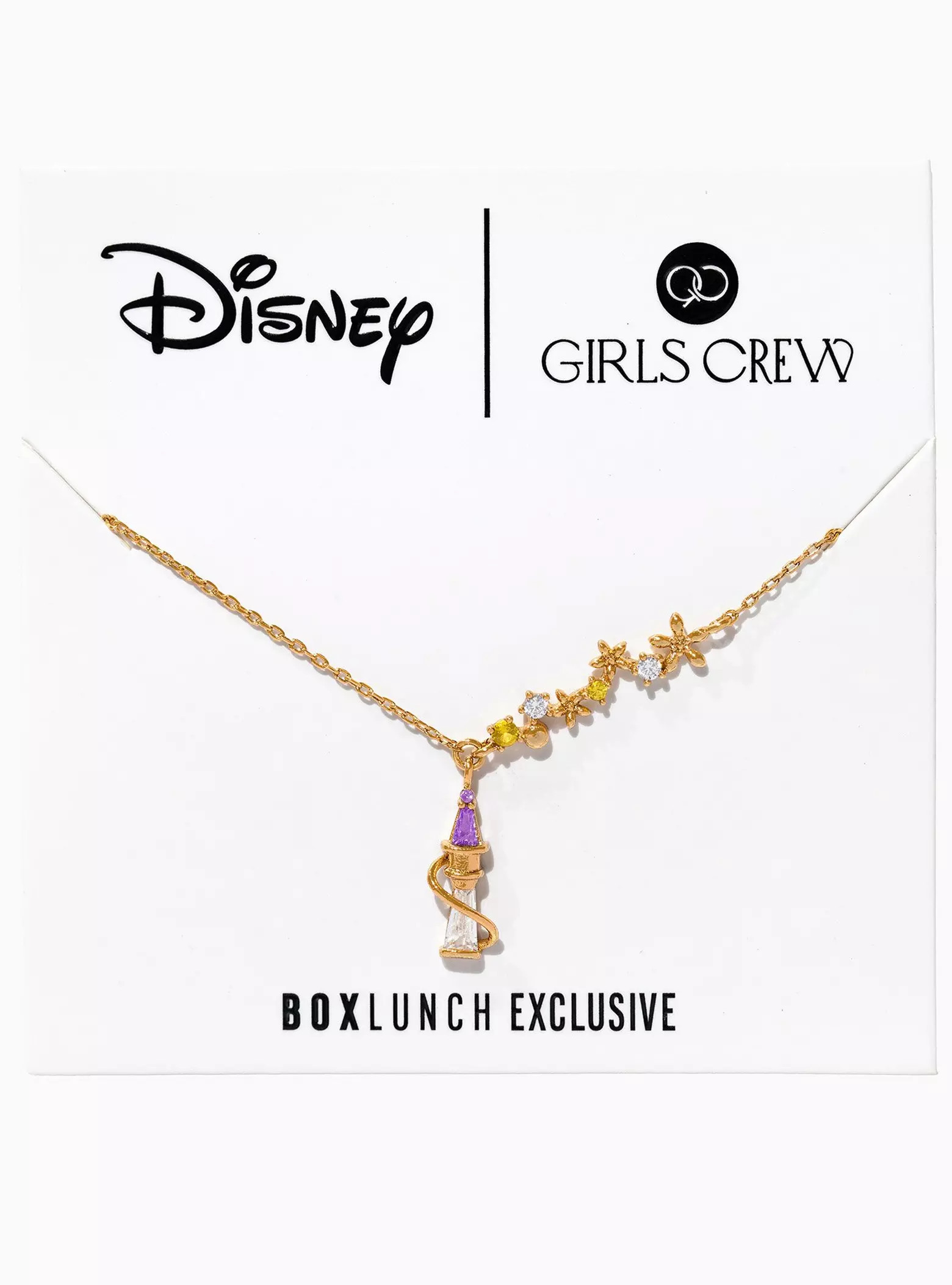 Girls Crew Disney Tangled Rapunzel's Tower Floral Necklace - BoxLunch Exclusive | BoxLunch | BoxLunch