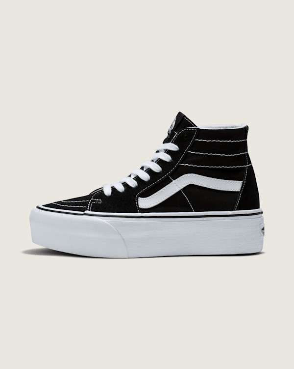 Vans Sk8-Hi Tapered Platform Shoes (Black) - 4.5 Boys / 6.0 Women | Vans (US)