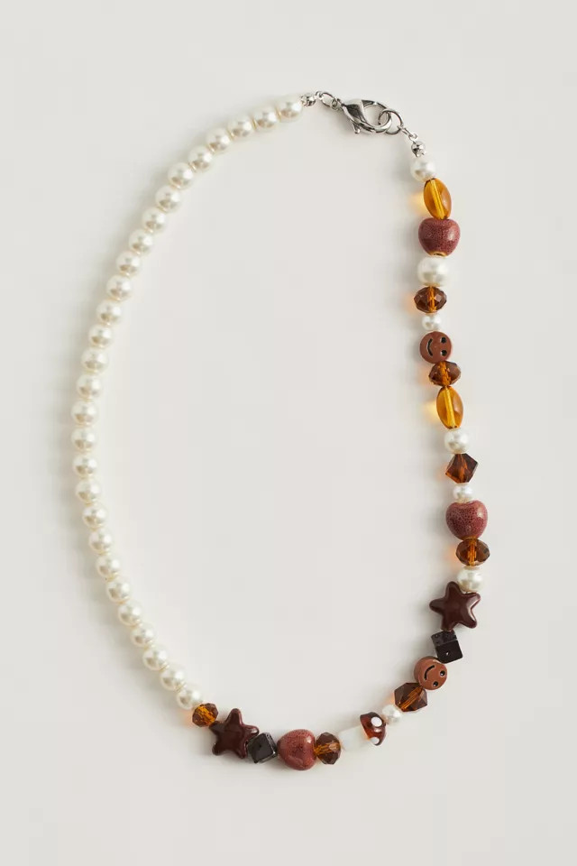 Bead & Pearl Necklace | Urban Outfitters (US and RoW)