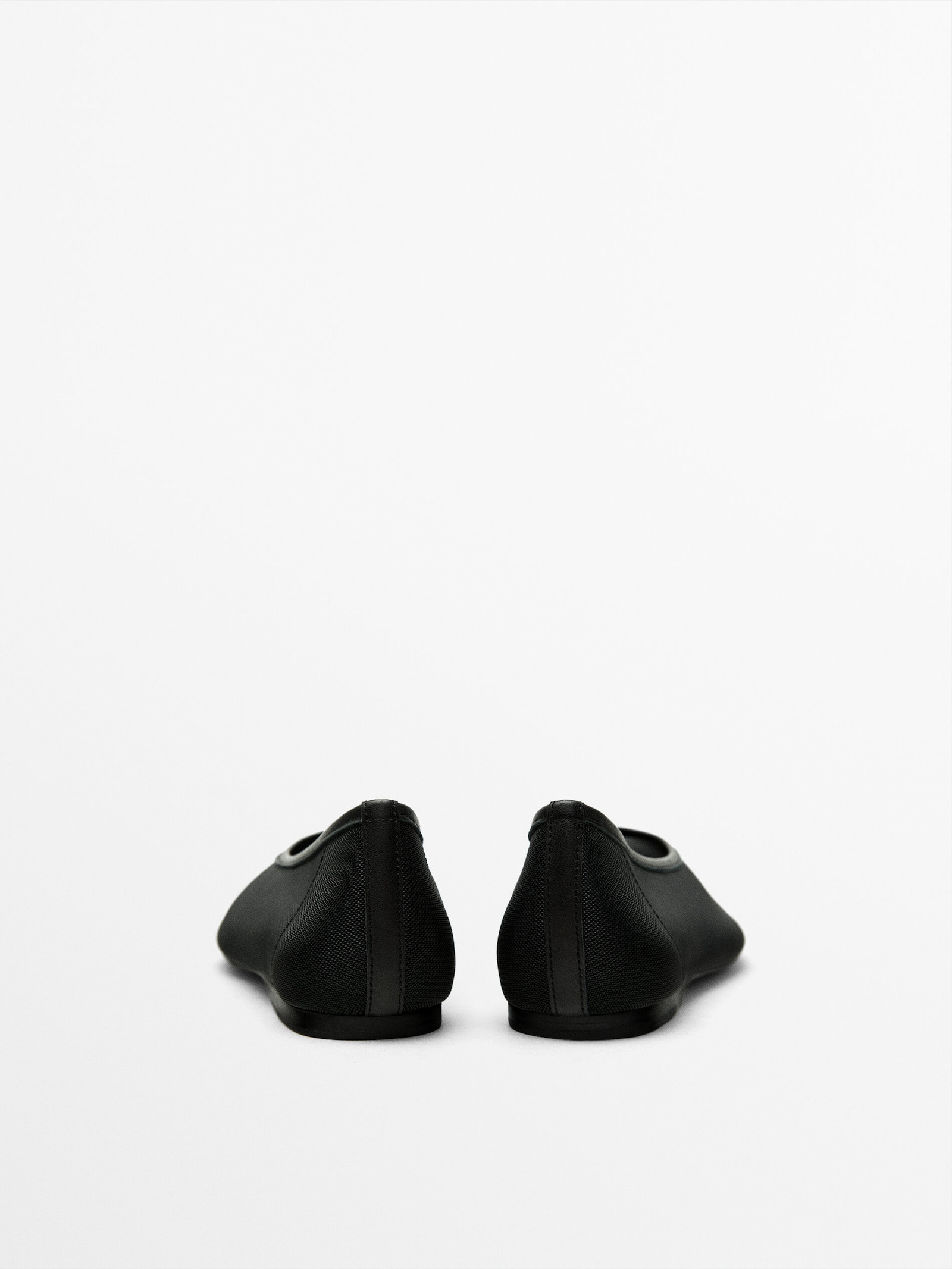 Mesh ballet flats | Massimo Dutti UK