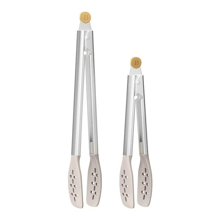 Beautiful Tongs, Set of 2, Porcini Taupe by Drew Barrymore | Walmart (US)