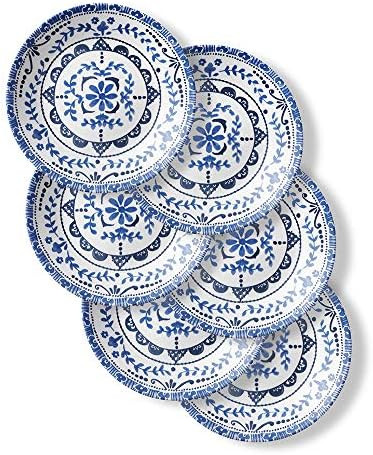Corelle Chip Resistant Appetizer Plates, 6-3/4 inch Snack, Portofino | Amazon (US)