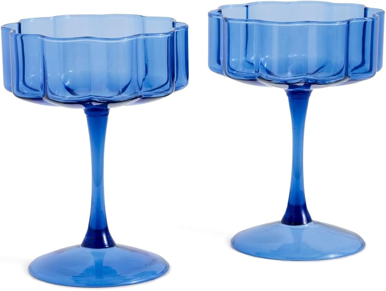Women's Wave Coupe Glasses Set of 2 | Amazon (US)
