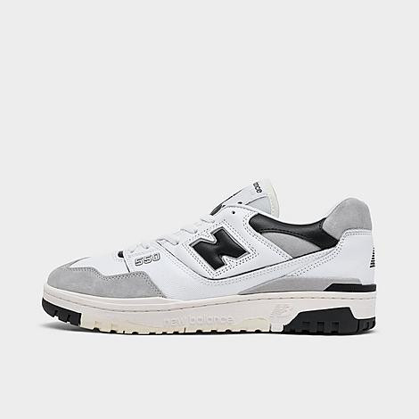 New Balance Men's 550 Casual Shoes in White/Black/Grey Size: 8.5 | JD Sports (US)