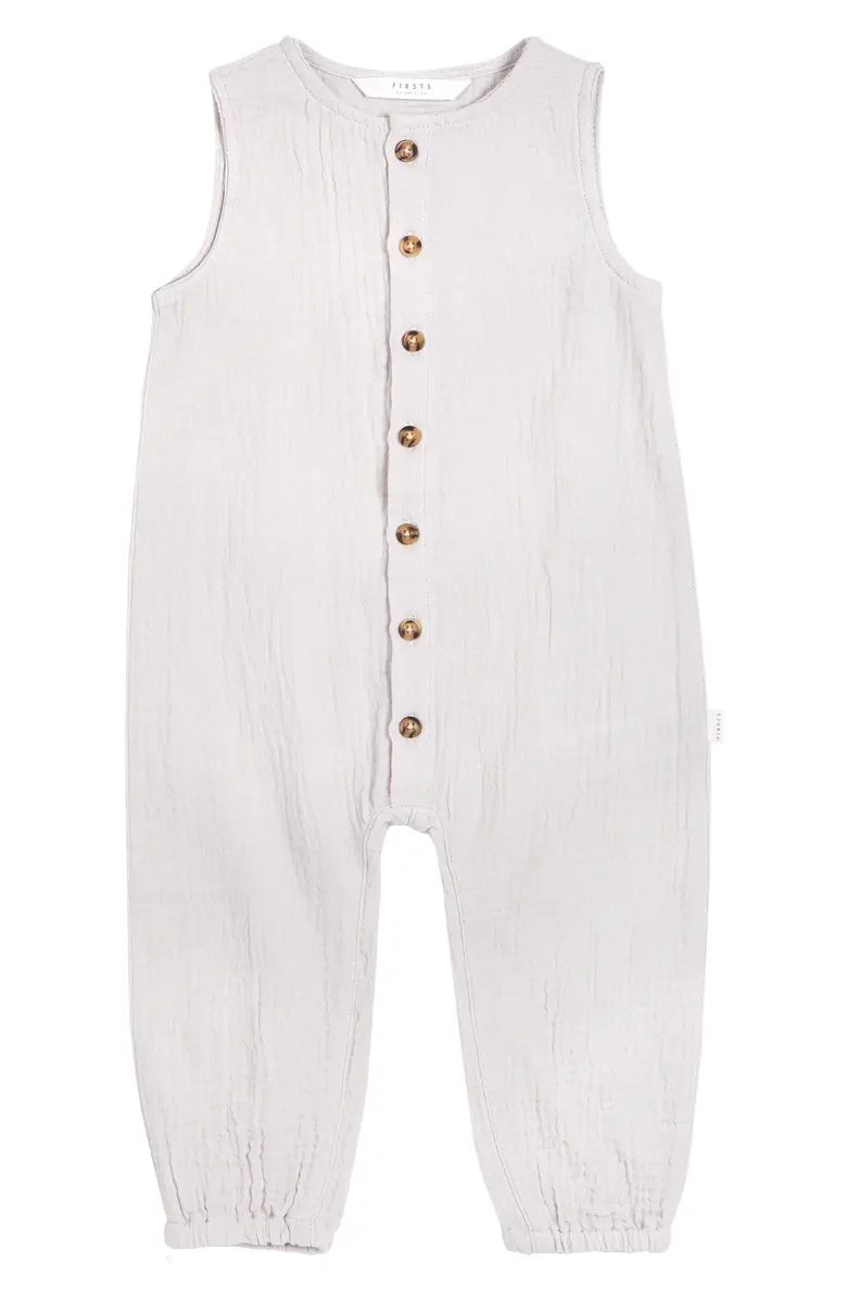 Lunar Organic Cotton Gauze Romper | Nordstrom