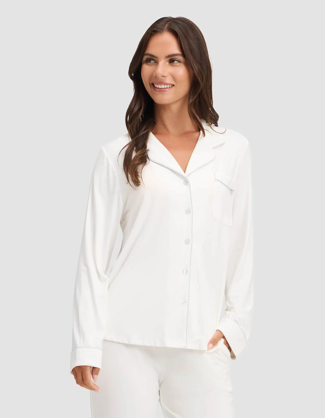 Women's Bamboo Stretch-Knit Long Sleeve Pajama Set | Cozy Earth