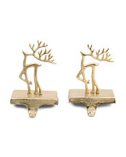 Set Of 2 Reindeer Stocking Holders | Pillows & Decor | Marshalls | Marshalls