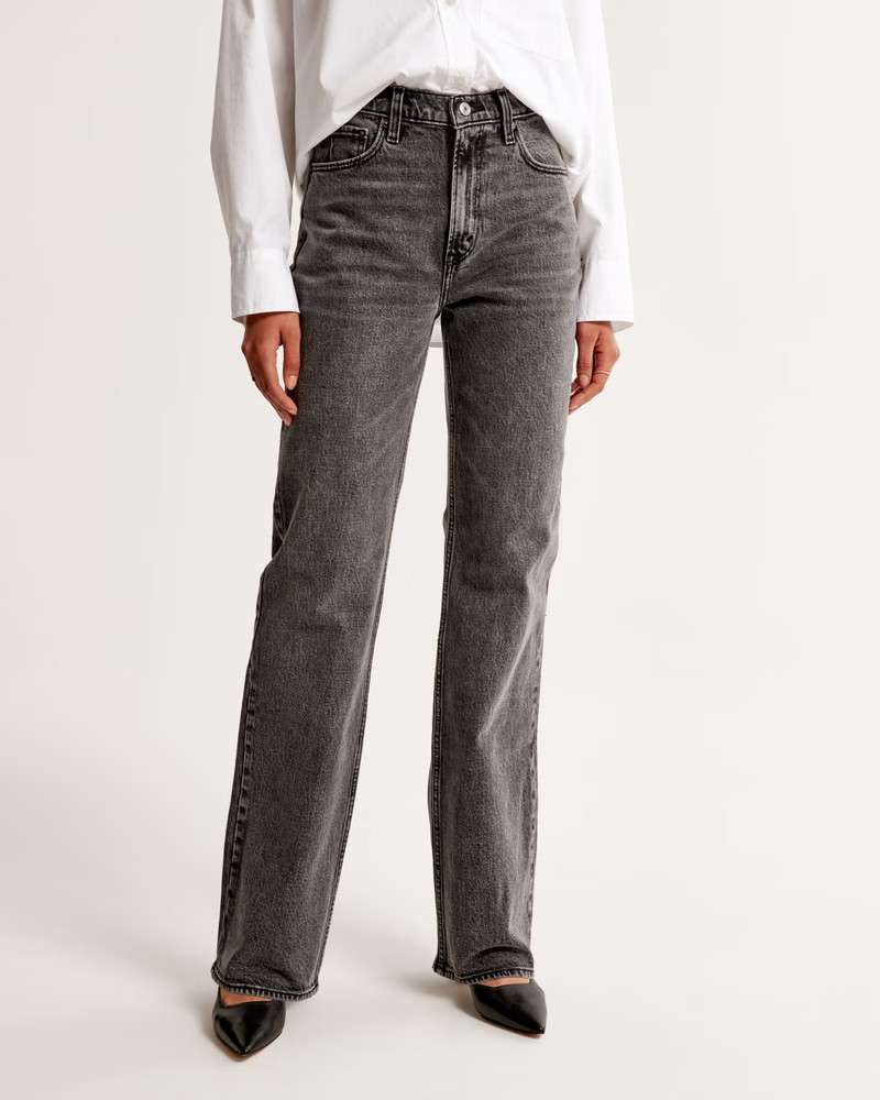 Women's High Rise 90s Relaxed Jean | Women's Bottoms | Abercrombie.com | Abercrombie & Fitch (US)