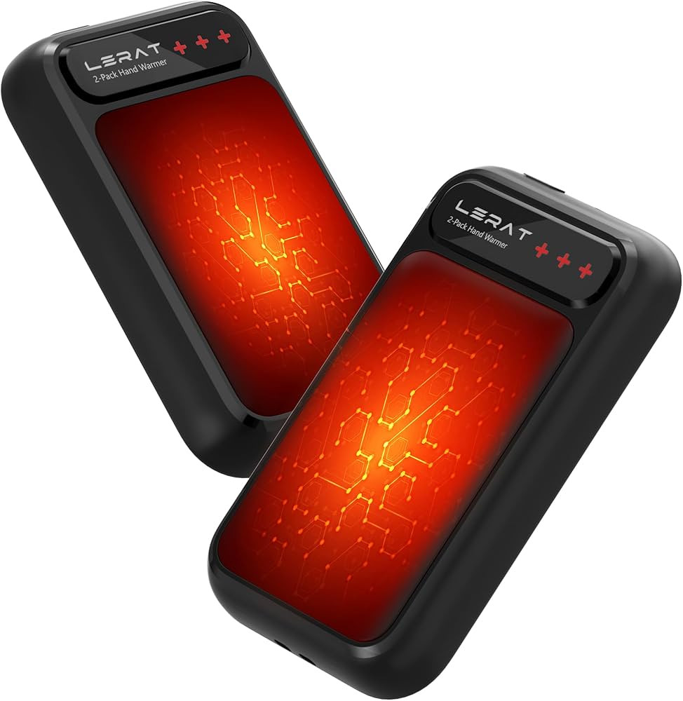 Hand Warmers Rechargeable 2 Pack, Electric Hand Warmers, Fast Heating, Portable Pocket Heater, 2 ... | Amazon (US)