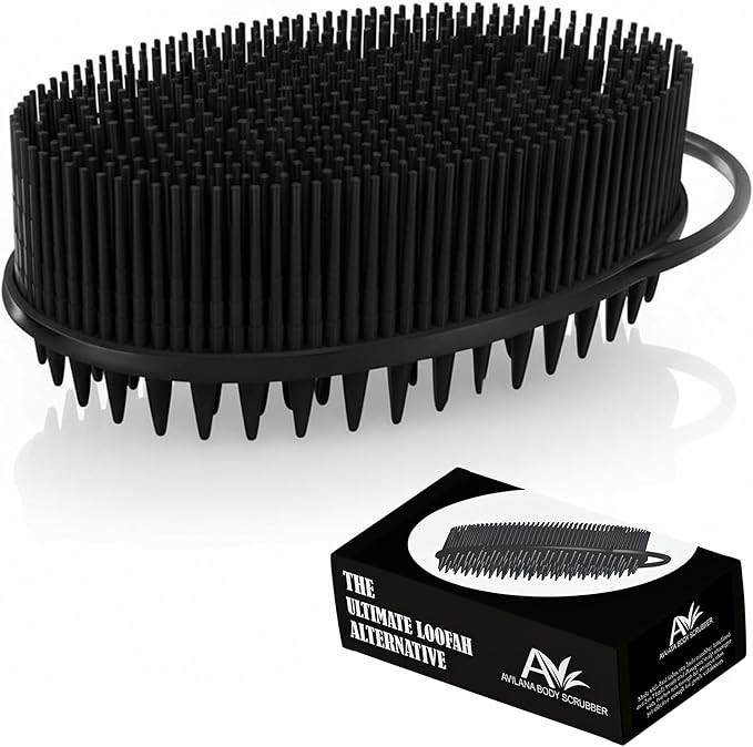 Scalp Massager Shampoo Brush Silicone - Hair Scrubber Shower Tool - Avilana Scalp Exfoliator Head... | Amazon (US)