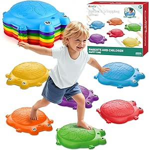 Stepping Stones Kids, 6 Pc Balance Stones for Toddlers 3-5, Sensory Play Indoor/Outdoor Toys | Amazon (US)