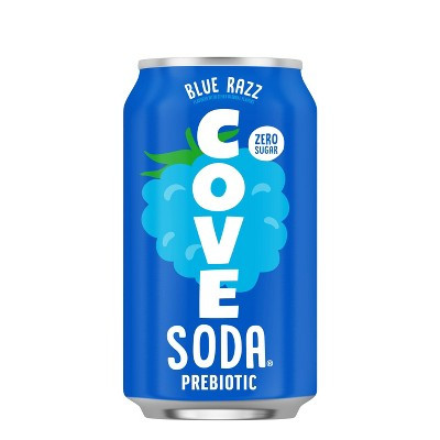 Cove Blue Razz Prebiotic Soda - 12 fl oz: Organic Certified, Added Probiotics | Target