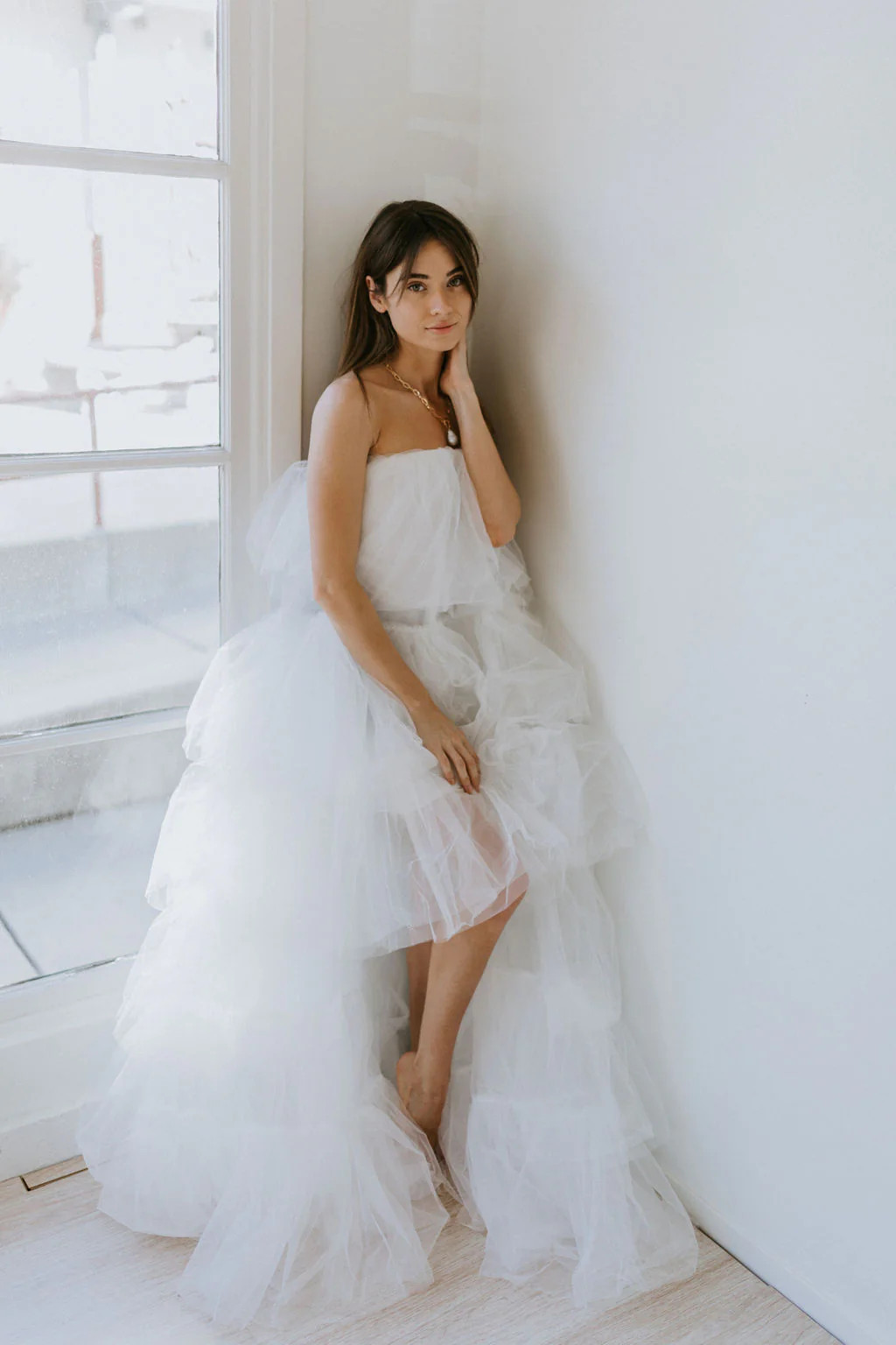Ester Party Dress - Off-White | Untamed Petals