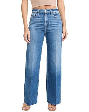 PAIGE Women's Anessa Raw Hem Jeans | Amazon (US)