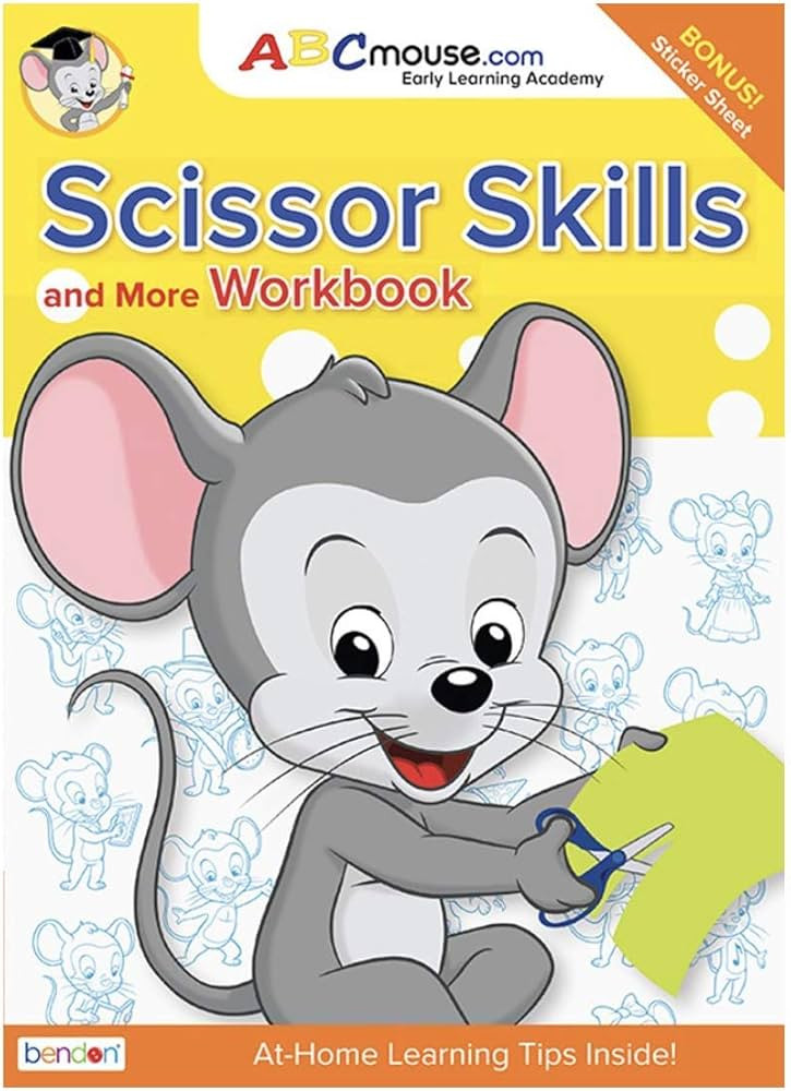 ABCMouse.com Early Learning Scissor Skills & More Workbook Activity Book with Stickers | Amazon (US)