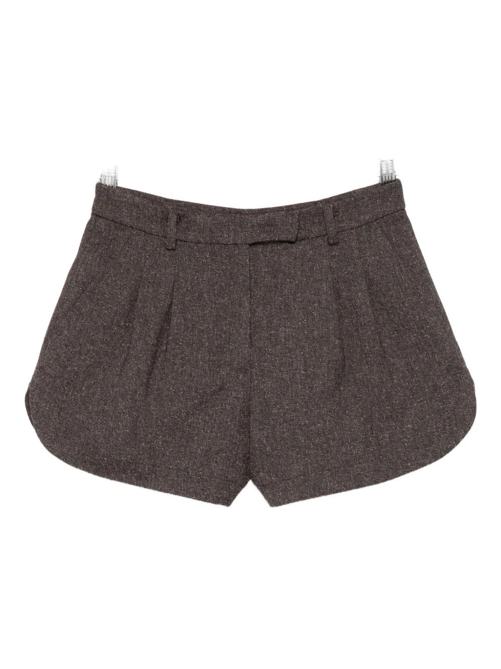 Patrizia Pepe structured balloon shorts - Brown | Farfetch Global