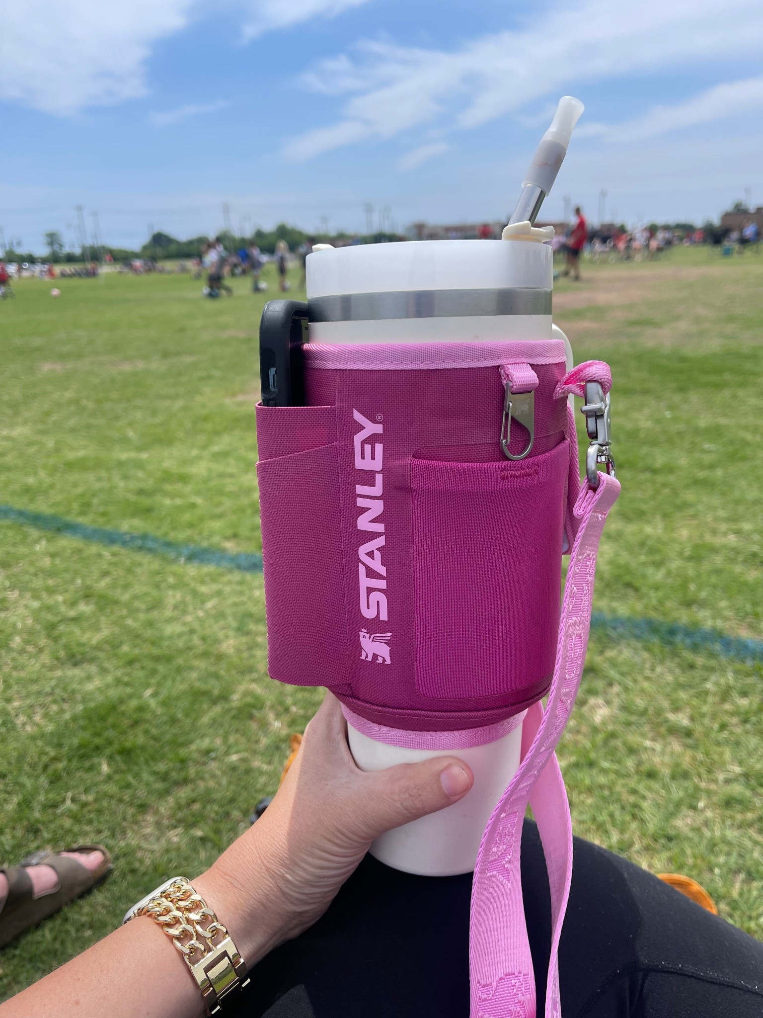 My Stanley’s new BFF!
This little holder is everything! It fits my 40 oz Stanley like a glove and the strap makes it so easy to carry on walks, errands, or chasing kids around. Plus, the pocket holds my phone and lip balm—total win. Functional and cute? Obsessed! 
#LTKdaily
#LTKlife
#LTKmama
#LTKtravel