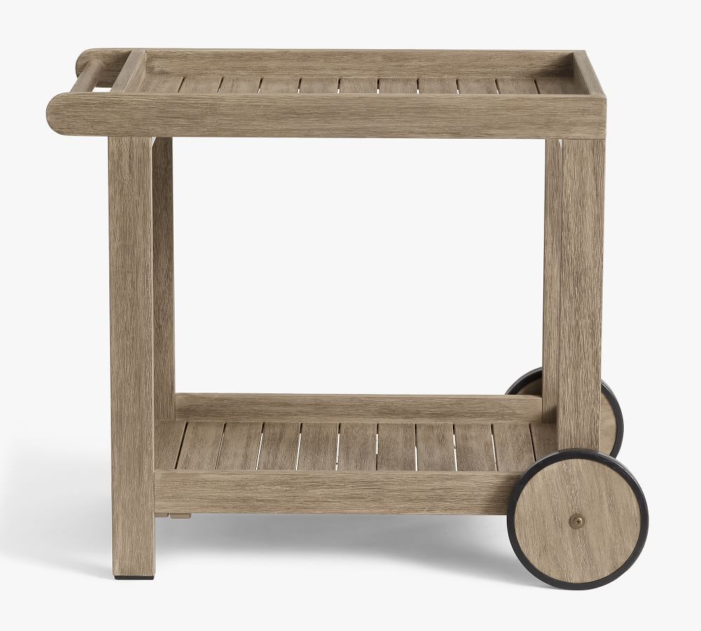 Indio FSC® Eucalyptus Bar Cart | Pottery Barn (US)