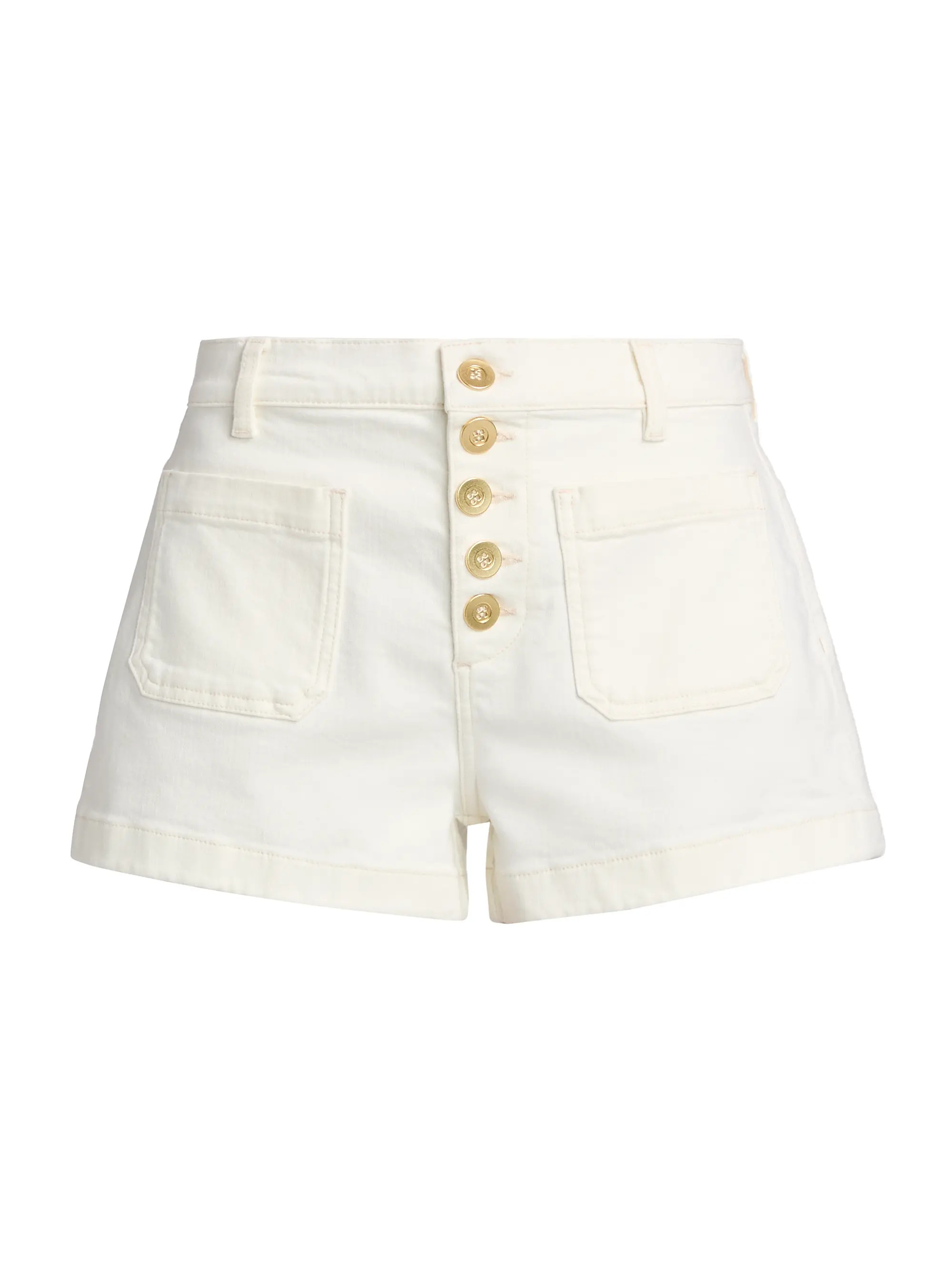 Cindy Button-Fly Denim Shorts | Saks Fifth Avenue