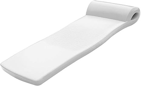 Texas Recreation Ultimate Swimming Foam Pool Floating Mattress, White, 2.25” Thick | Amazon (US)
