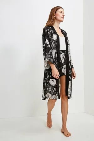 Floral Nightwear Wrap | Karen Millen UK & IE