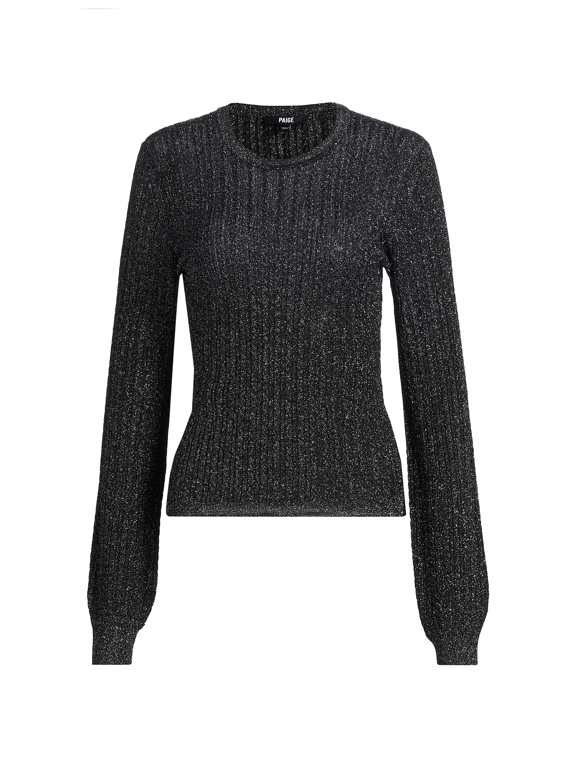 Adela Metallic Rib-Knit Sweater | Saks Fifth Avenue