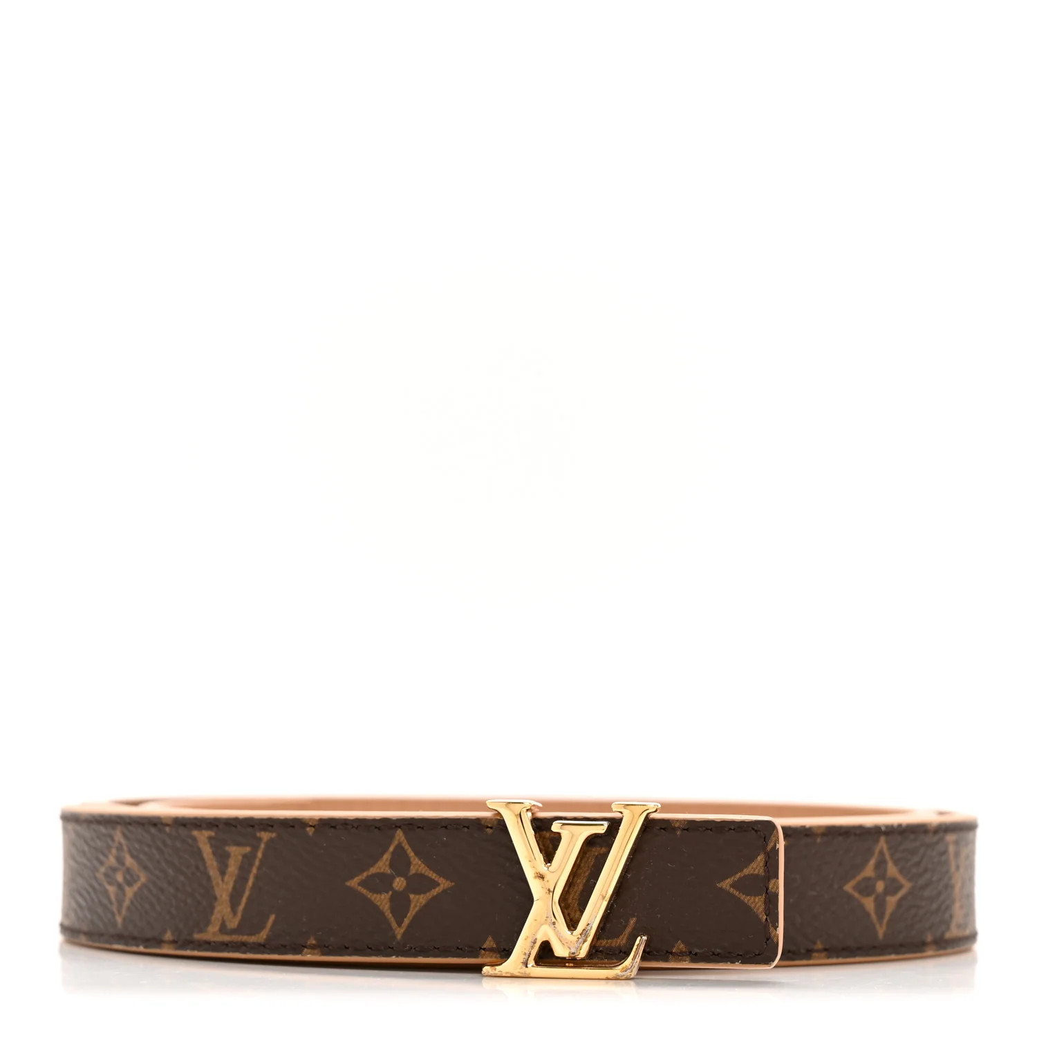 Calfskin Monogram 20mm LV Iconic Reversible Belt 85 34 Arizona Beige | FASHIONPHILE (US)