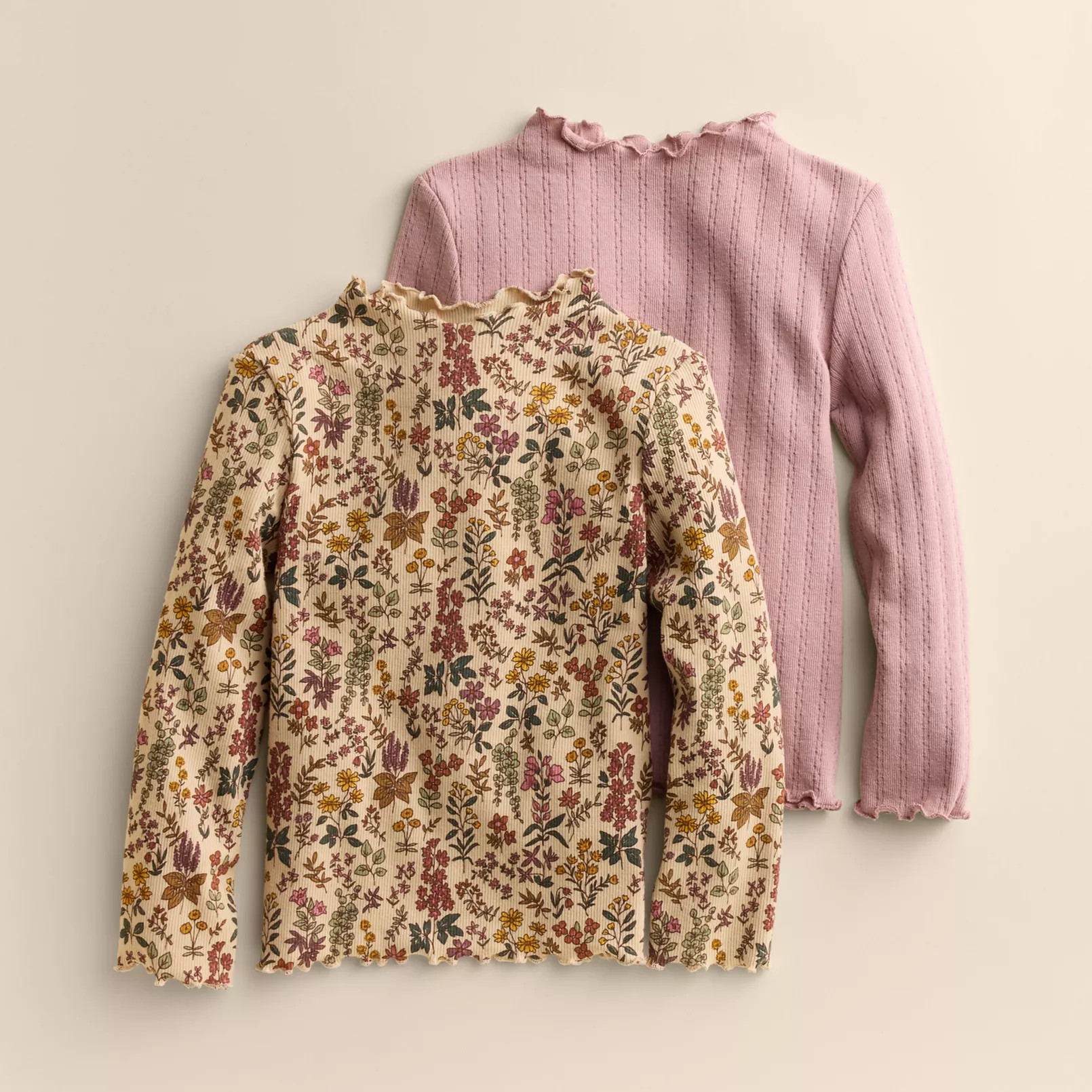 Baby & Toddler Girl Little Co. by Lauren Conrad 2-Pack Mock Neck Top Set | Kohl's
