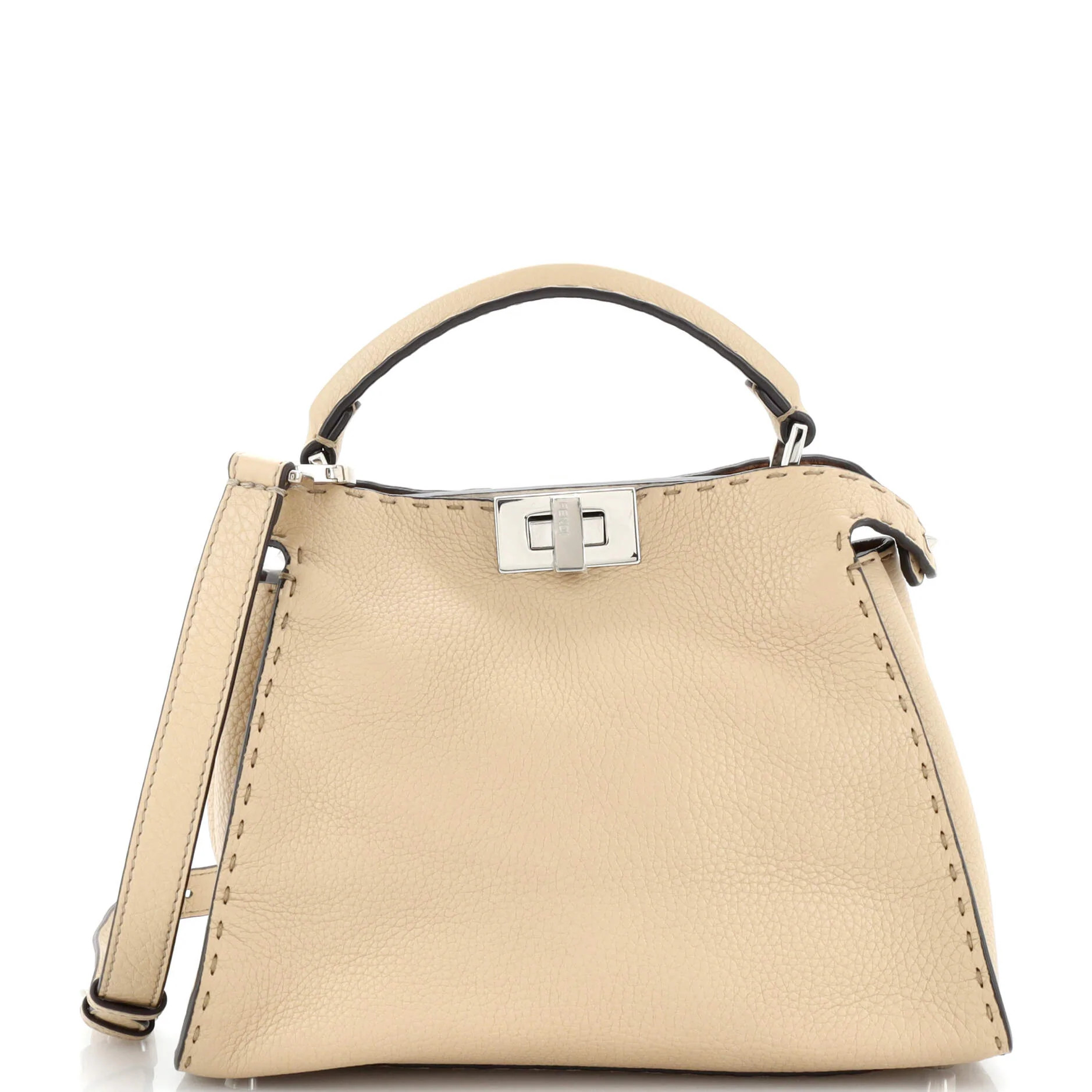 FENDI Selleria Peekaboo Essentially Bag Leather | Rebag