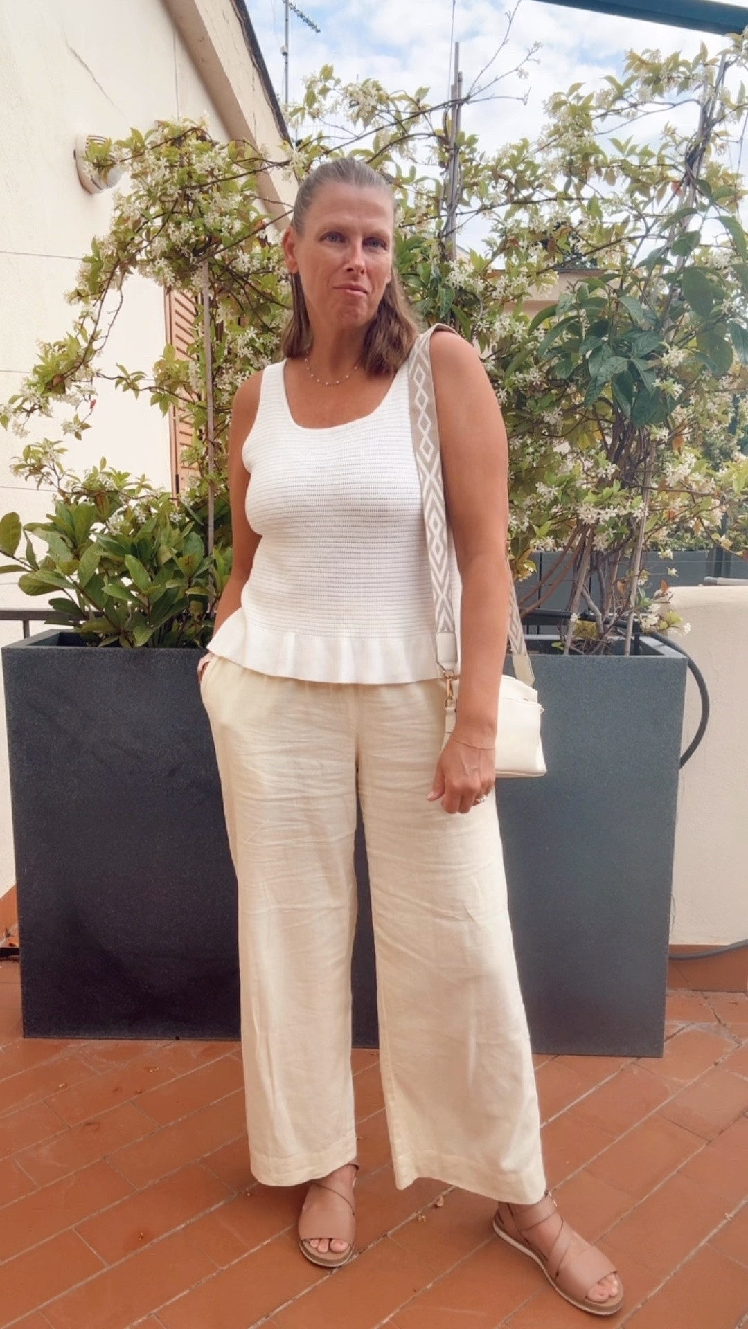 Casual linen look for exploring Positano 

Casual style, elevated look, effortless style, linen pants outfit, crochet tank top, butter yellow outfit

#LTKsummer #LTKtravel #LTKstyletip