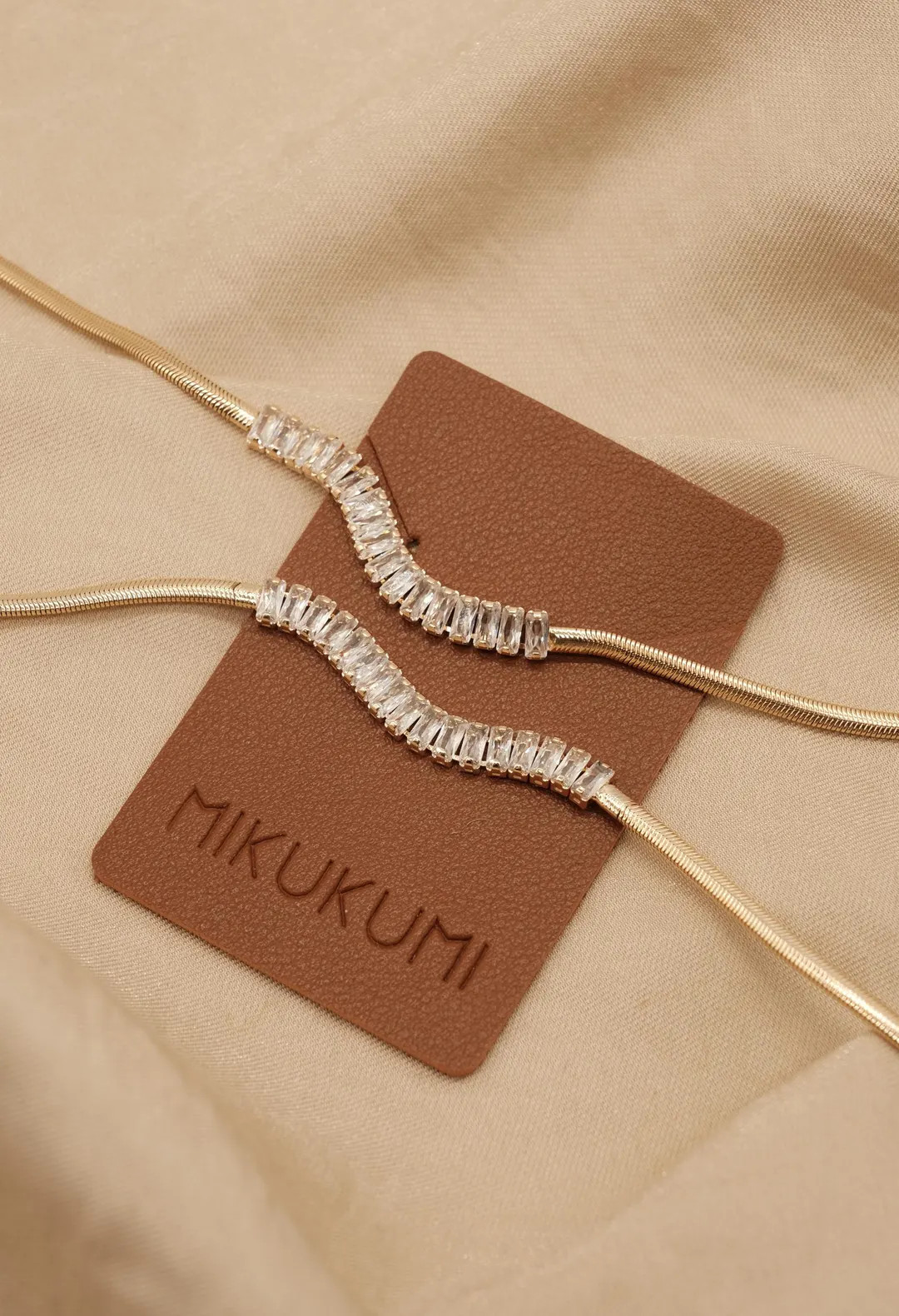 18K Gold Filled Chain Necklace, Snake Necklace, CZ Stone, Dainty Snake Chain, Gold Chain Necklace... | Etsy (US)