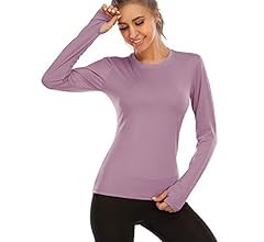 Women's UPF50+ Long Sleeve UV Sun Protection Shirts Quick Dry Rash Guard Swim Outdoor T-Shirt for Fi | Amazon (US)