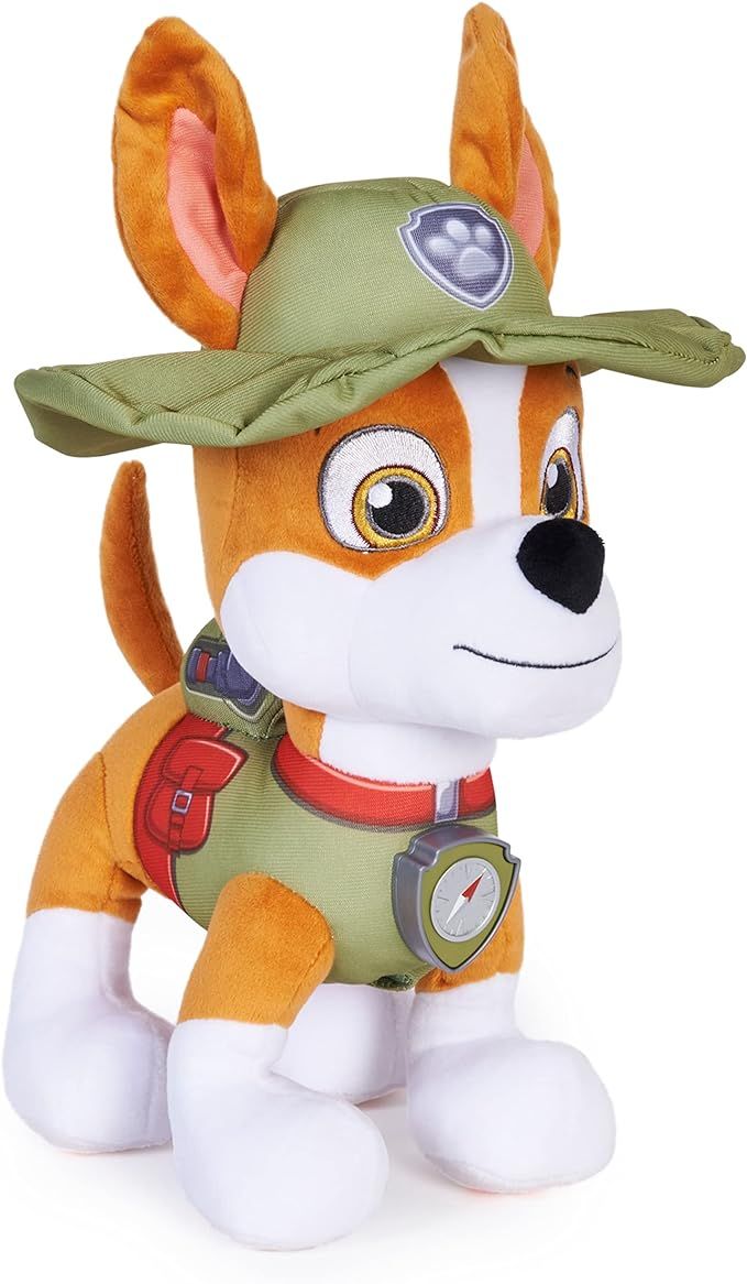 Paw Patrol Talking Tracker 12-Inch Tall Interactive Plush Toy with Music, Sounds and Bilingual Ph... | Amazon (US)