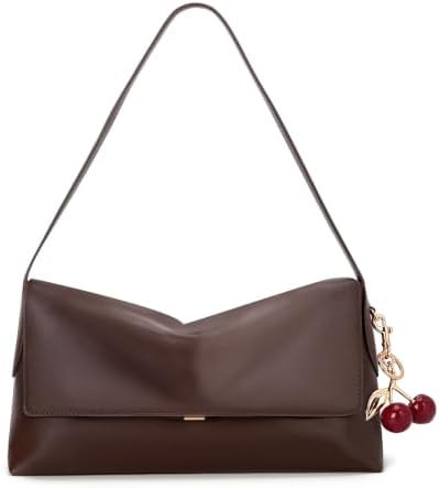Hobo Bag for Women Vintage Large Shoulder Bag Faux Leather Cherry Handbag | Amazon (US)